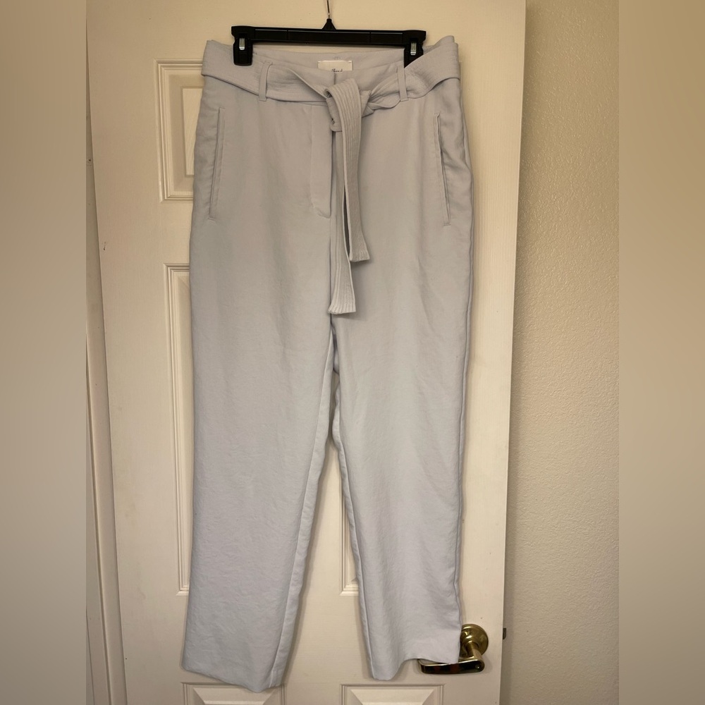 Aritzia Light Blue Tie-Waist Pants